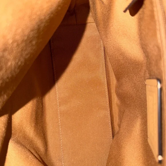 Coach Kacey Satchel in a taupe or beige color. - Picture 11 of 12